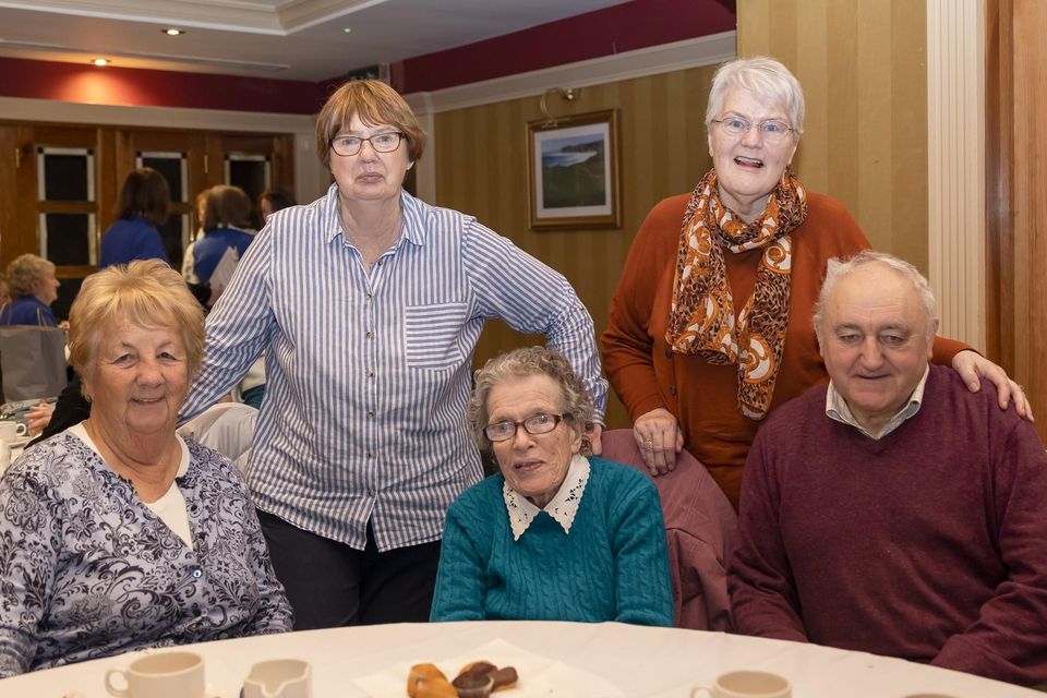 Pauline Fleming, Betty O'Sullivan, Nancy Hegarty with Breda and Tim O'Sullivan pictured at the Killarney Soroptimist Charity Pancake morning in the Killarney Avenue Hotel on Tuesday.