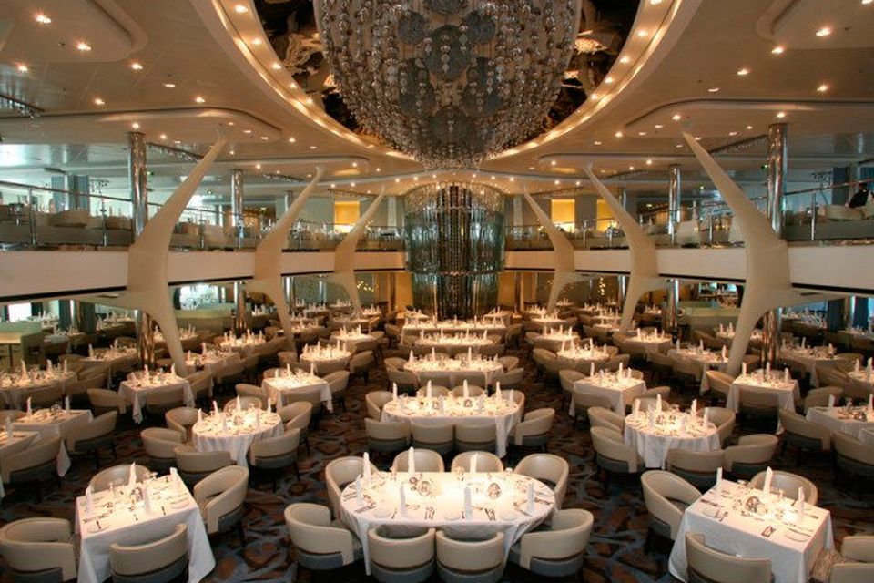 The main dining room on Celebrity Eclipse