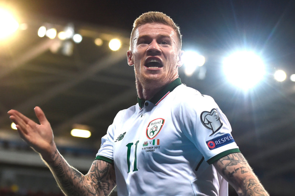 James McClean has become Ireland’s talisman, scoring crucial goals throughout the campaign, including Monday’s winner against Wales   Photo: Sportsfile