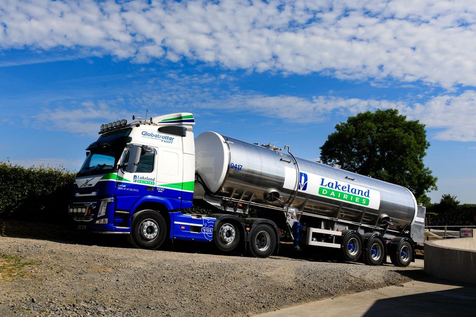 Lakeland Dairies milk lorry.