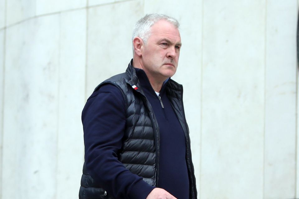 Garda Sergeant Thomas Bowe, who is charged with
              breaching the Data Protection Act at Naas Garda Station.
              Photo: Collins Courts