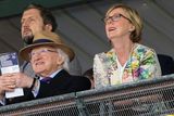 thumbnail: At the races: President Michael D Higgins and Social Protection Minister Regina Doherty at Fairyhouse. Photo: Gareth Chaney Collins