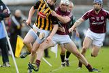 thumbnail: 21 April 2013; Walter Walsh, Kilkenny, in action against Niall Donoghue, Galway. Allianz Hurling League, Division 1, Semi-Final, Kilkenny v Galway, Semple Stadium, Thurles, Co. Tipperary. Picture credit: Brian Lawless / SPORTSFILE