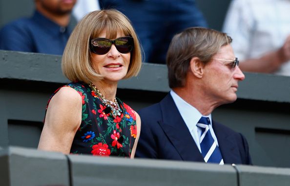 LONDON, ENGLAND - JULY 11:  Anna Wintour attends day twelve of the Wimbledon Lawn Tennis Championships at the All England Lawn Tennis and Croquet Club on July 11, 2015 in London, England.  (Photo by Julian Finney/Getty Images)