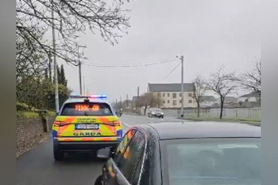 Gardai pull over the car