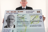 thumbnail: Minister for Foreign Affairs Charlie Flanagan launching the Irish Passport Card for use in 30 European Countries. Pic: MAXWELLS/JULIEN BEHAL.