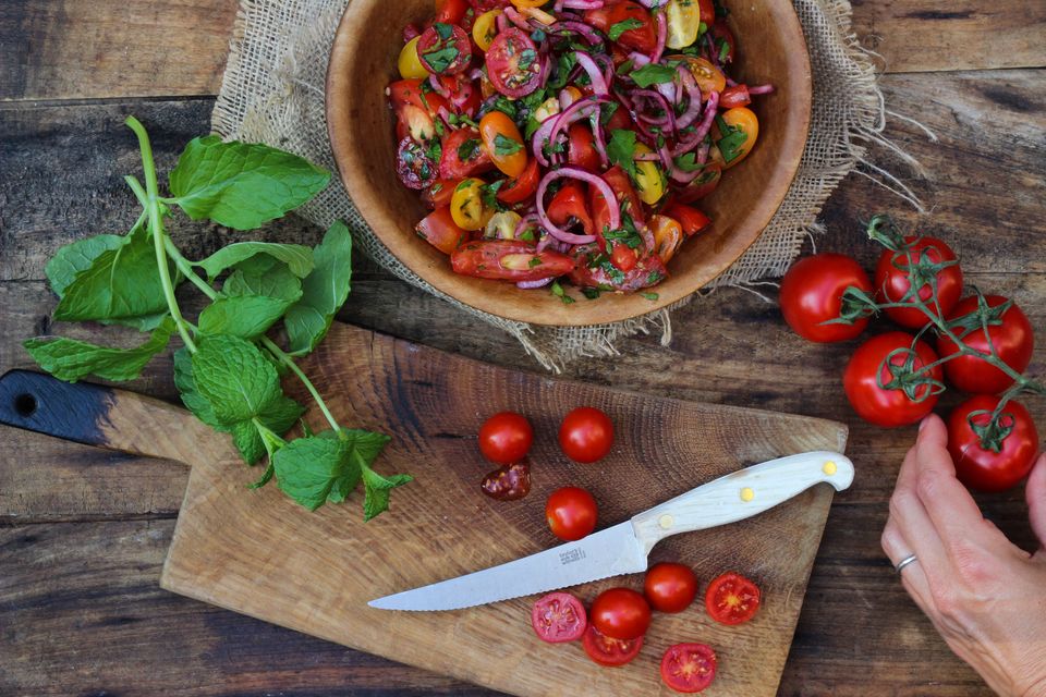 Healthy cooking: This time-saving and super-tasty tomato salad recipe is packed full of antioxidants