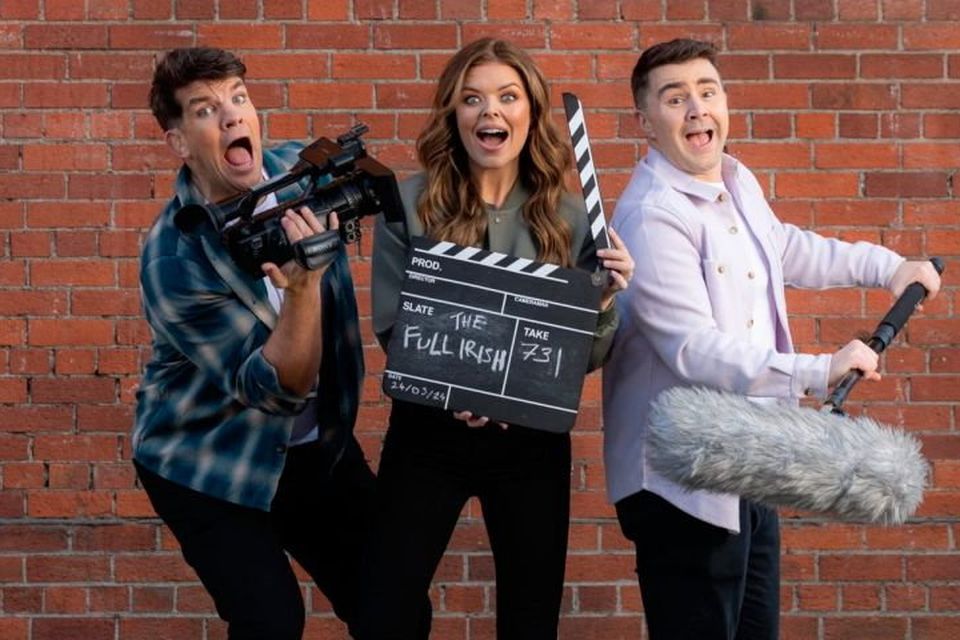 ‘2FM Breakfast’ presenters Donncha O’Callaghan, Doireann Garrihy and Carl Mullan. Photo: RTÉ