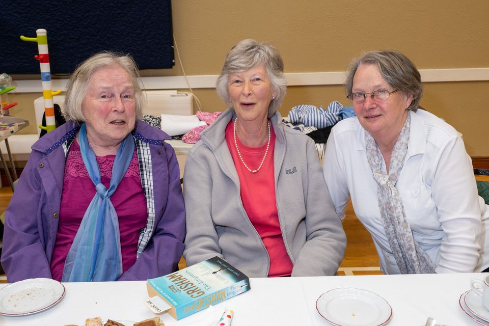 Hilda Bleakley, Alberta Kemp and Rebecca Cruise at the Delgany ICA Guild Coffee Morning in aid of Alzheimer Society of Ireland. 