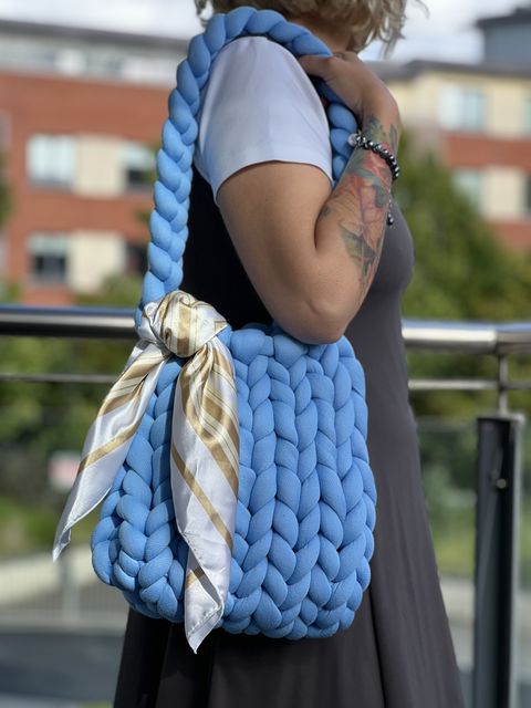 Marhmallow bag, Crafty by Illlina, €102, see Instagram @irishpopupcollective