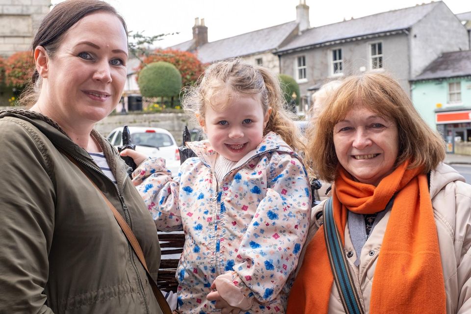 Carol and Dani Smith with Sheila O'Gorman in Enniskerry.