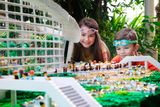 thumbnail: Aliya Keogh (8) and Ben Keogh (6) pictured alongside a 55,667 Lego brick model replica of Center Parcs' Subtropical Swimming Paradise. Bookings have opened for the Irish resort.