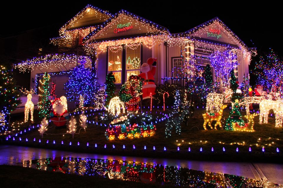 Neighbours have taken Christmas lights “to the limit”. Photo: Stock image