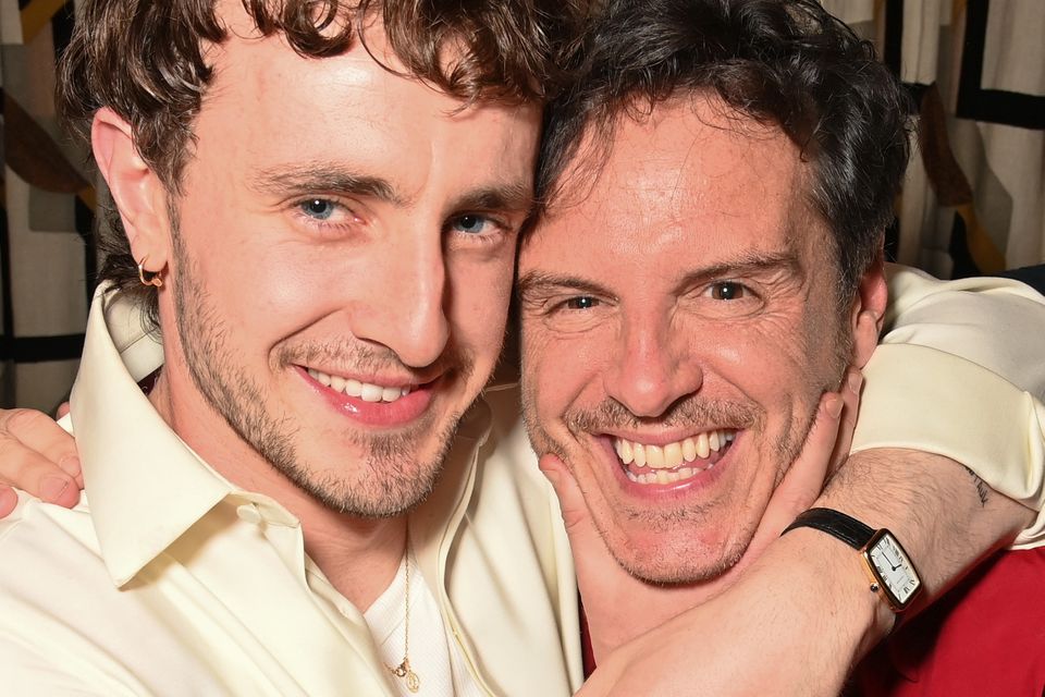 Paul Mescal and Andrew Scott attend the Netflix 2024 BAFTA Awards after-party at Chiltern Firehouse on February 18, 2024 in London, England. (Photo by Dave Benett/Getty Images for Netflix)