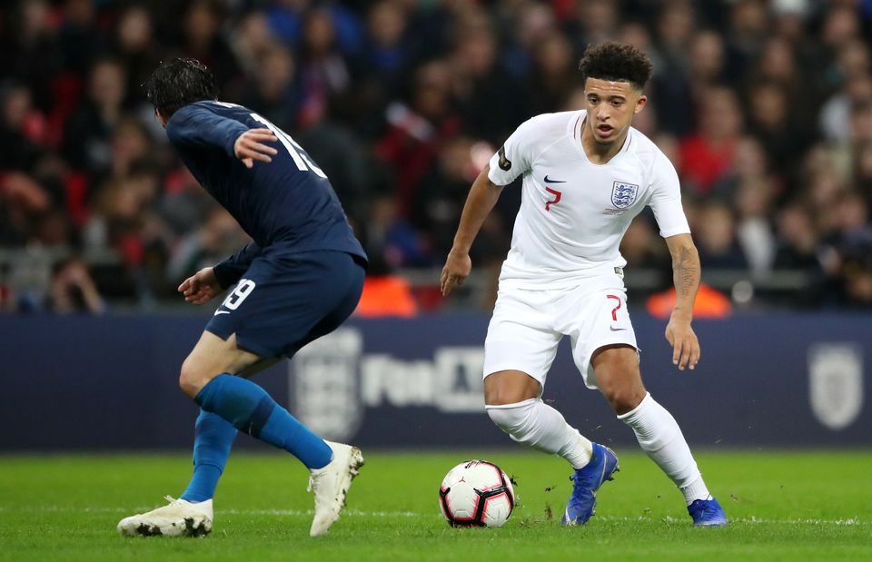 Jadon Sancho has become a full England international since impressing in Germany (Nick Potts/PA)