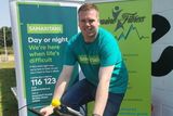 thumbnail: East Coast Samaritans volunteer Paul Sutton will cycle from Cork to Wicklow on May 13.