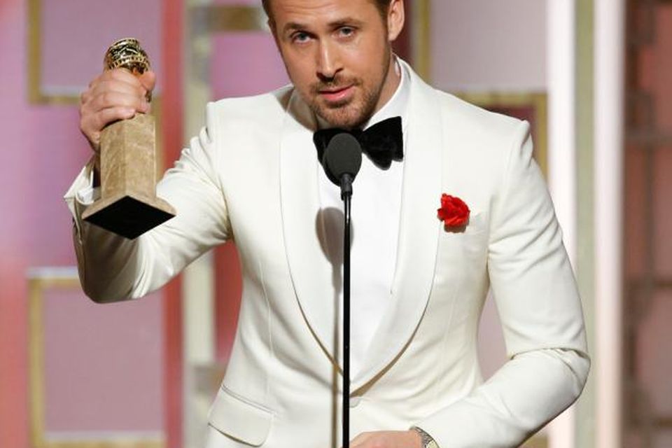 Ryan Gosling gave an endearing speech thanking his wife Eva Mendes at the Golden Globes.