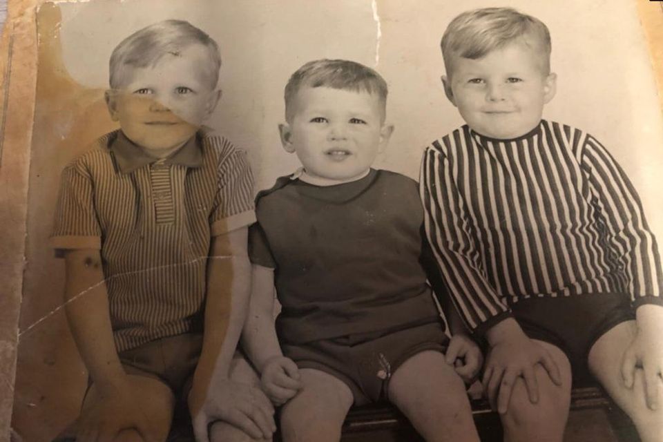 Brothers William,  Peter, and Sid, 'Mathers' in Westbank, Greystones, circa 1968.