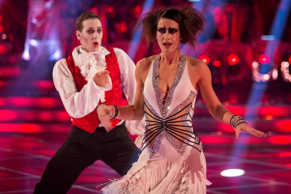 Kirsty Gallacher and her dance partner Brendan Cole (BBC/PA)