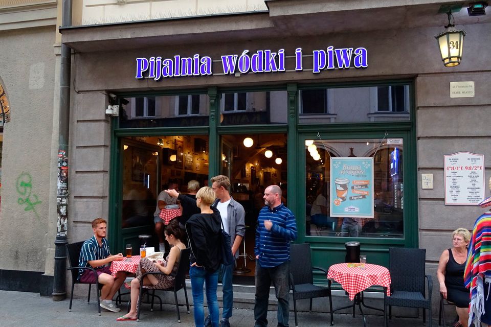 Pijalnia Wodki I Piwa (Vodka and Beer Bar). PA Photo/Stephen White.