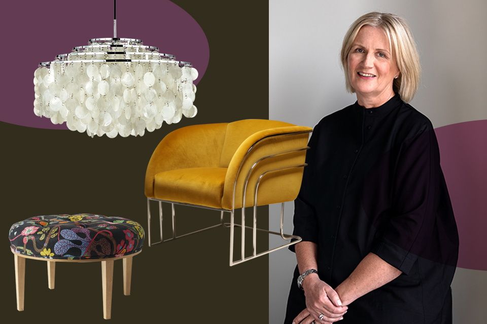 Helle Moyna alongside some of her favourite interior pieces