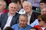 thumbnail: Former Taoiseach Bertie Ahern and his brother Maurice ahead of the game.