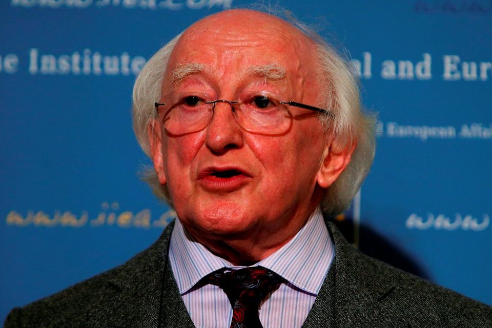 File photo dated 15/10/14 of Irish president Michael D Higgins who has hailed the strength of the country's film industry on a night when home-grown talent was strongly represented at the Oscars.