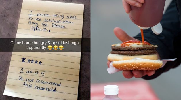 Drunk guy leaves family home one-star review due to lack of ketchup