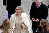 thumbnail: Former President of the United States Bill Clinton and former Secretary of State Hillary Clinton arrive near the east front steps of the Capitol Building before President-elect Donald Trump is sworn in at the 58th Presidential InaugurationJanuary 20, 2017 in Washington, D.C. In today's inauguration ceremony Donald J. Trump becomes the 45th president of the United States.  (Photo by John Angelillo-Pool/Getty Images)
