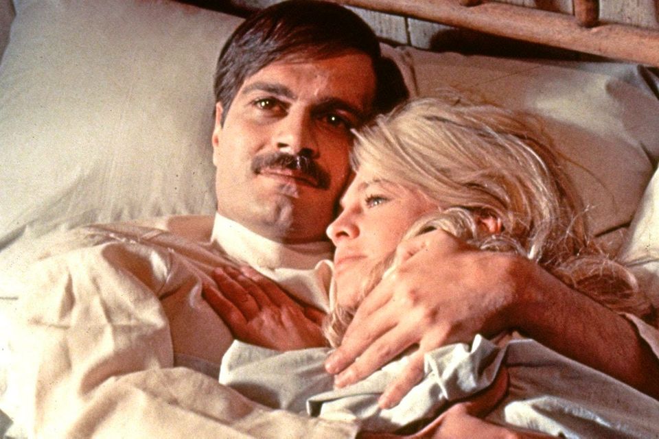 Omar Sharif and Julie Christie in the 1965 film version of Dr Zhivago