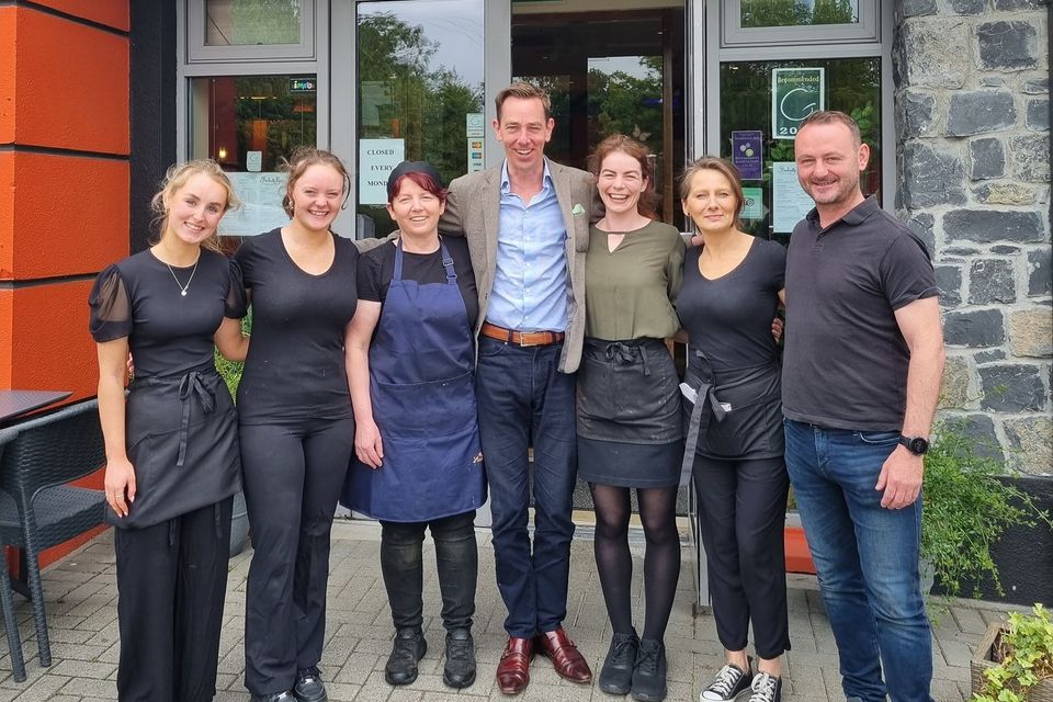 Ryan Tubridy at Stradbally Fayre Café and Foodhouse this week. Photo: Stradbally Fayre Café and Foodhouse/Facebook