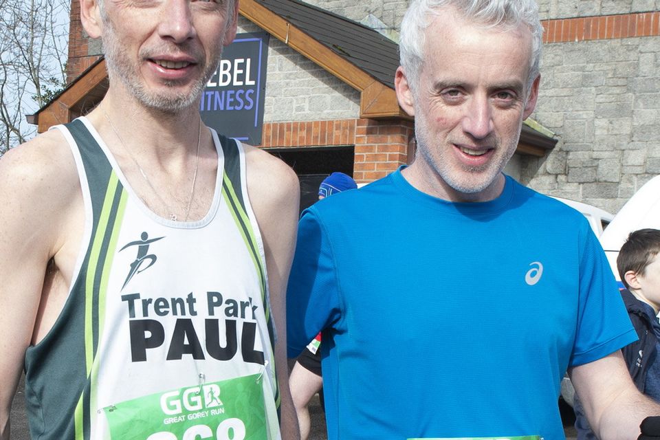 Paul and Kevin Brennan were at the Great Gorey Run in memory of Nicky Stafford on Sunday morning. Pic: Jim Campbell