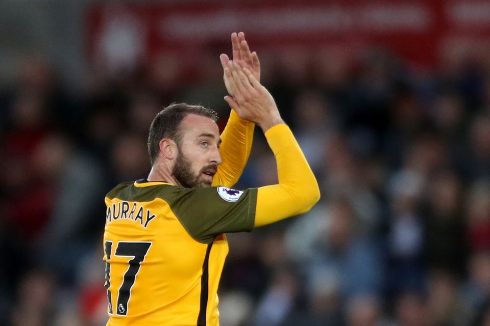 Glenn Murray was on target for Brighton in their Premier League game at Swansea.