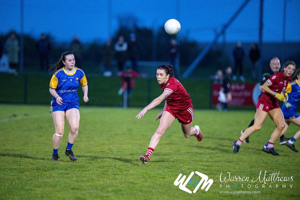 Áine Breen in action for Louth during Friday night's victory over Longford in Darver. Picture: Warren Matthews