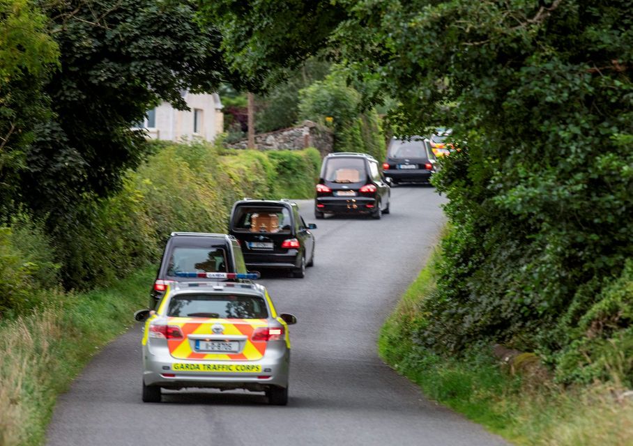 Gardai investigate the discovery of the bodies of a couple and their three children at a house at Barconey, Ballyjamesduff in Cavan. Picture: Arthur Carron