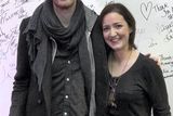 thumbnail: Irish musician Hozier with Elaine Lynch from Naas, Co Kildare before giving a one-off masterclass at BIMM Dublin. Photo: Mark Stedman