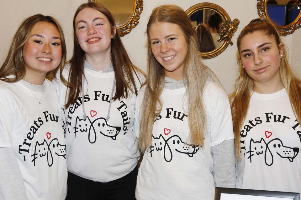 The ‘Treats Fur Tails’ team from St. Mary’s Secondary School, Charleville.
