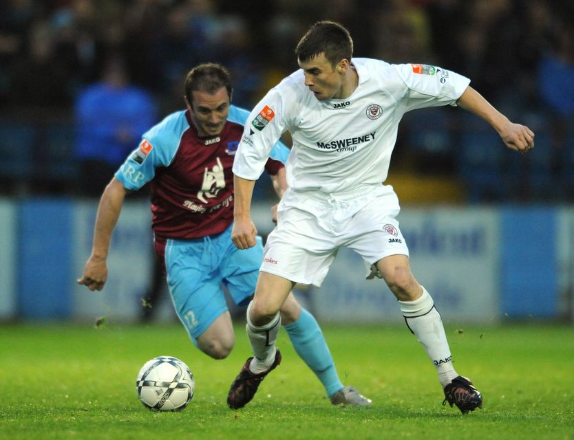 Seamus Coleman in action for Sligo Rovers in 2008. Pic: Sportsfile