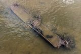 thumbnail: Citizen archaeologist Anthony Murphy appears to have found another potentially significant discovery in the Boyne Valley using a drone - a logboat that could date to Neolithic times (pictured).