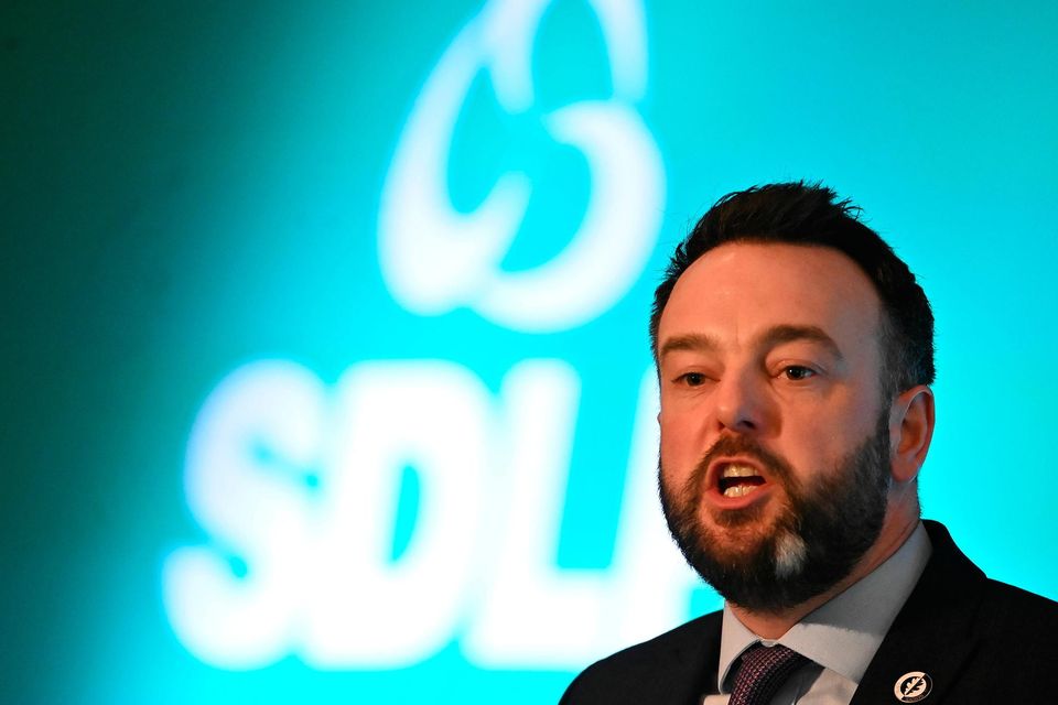 SDLP leader Colum Eastwood. Photo: Oliver McVeigh /PA Wire