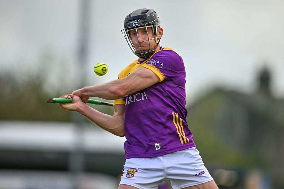 Wexford's Liam Óg McGovern in action against Antrim.