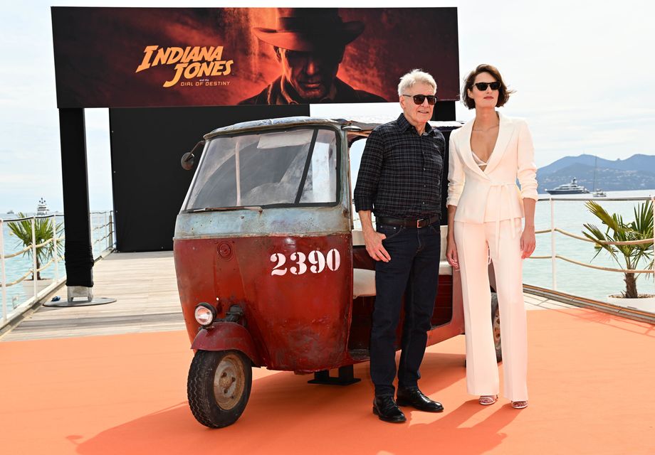 Harrison Ford and Phoebe Waller-Bridge both star in the new film Indiana Jones and the Dial of Destiny (Doug Peters/PA Wire)