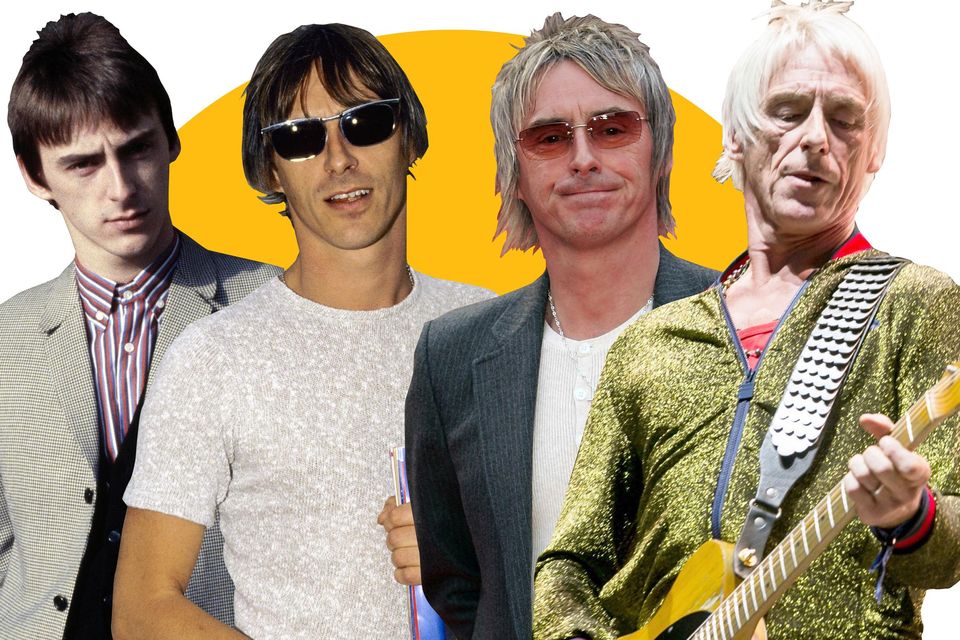 From left, Paul Weller in 1982; at Glastonbury in 1994; at the Brit Awards 2006; on stage in 2018. Photos by Erica Echenberg/Redferns; Fred Duval/FilmMagic; Gareth Cattermole/Getty; Mike Lewis Photography/Redferns