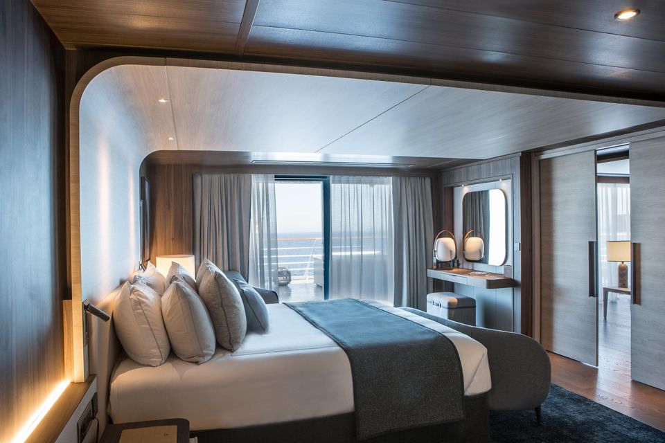 A stateroom on the ship.