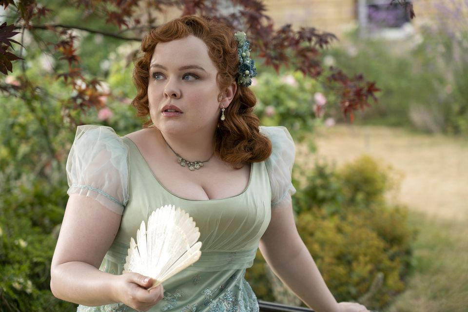 Nicola Coughlan in Bridgerton. Photo: Netflix