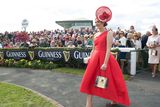 thumbnail: Alex Butler (in red) from Ballyedmond, Midleton, Co .Cork has scooped the coveted title of Kilkenny Best Dressed Lady at the 2015 Galway Races Ladies Day, this year sponsored by the Kilkenny Group