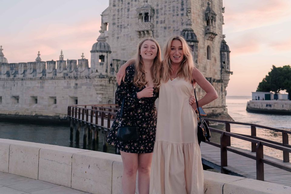 "She has a major visual impairment and she’s an Arts student, so you can’t tell me that you can’t do these things if you have the right support.” Actor Victoria Smurfit and daughter Evie Baxter on holiday in Portugal