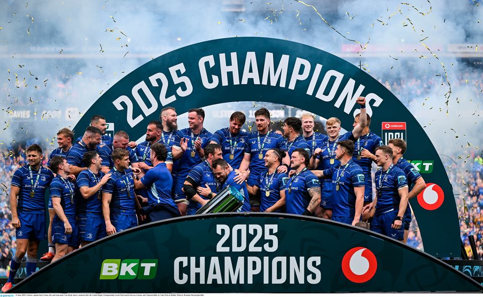 Leinster end four-year trophy drought to claim first URC title with  emphatic win over Bulls at Croke Park | Irish Independent
