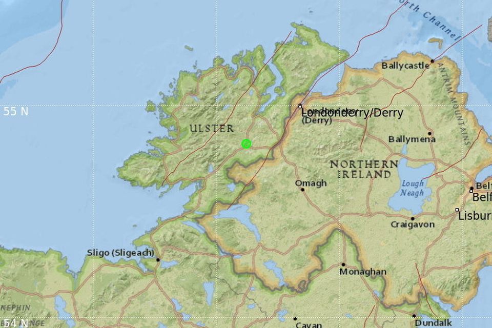 The Irish National Seismic Network has confirmed that 7.48.19pm on May, 2 2024, an 1.1 magnitude earthquake occurred near Ballybofey in County Donegal.