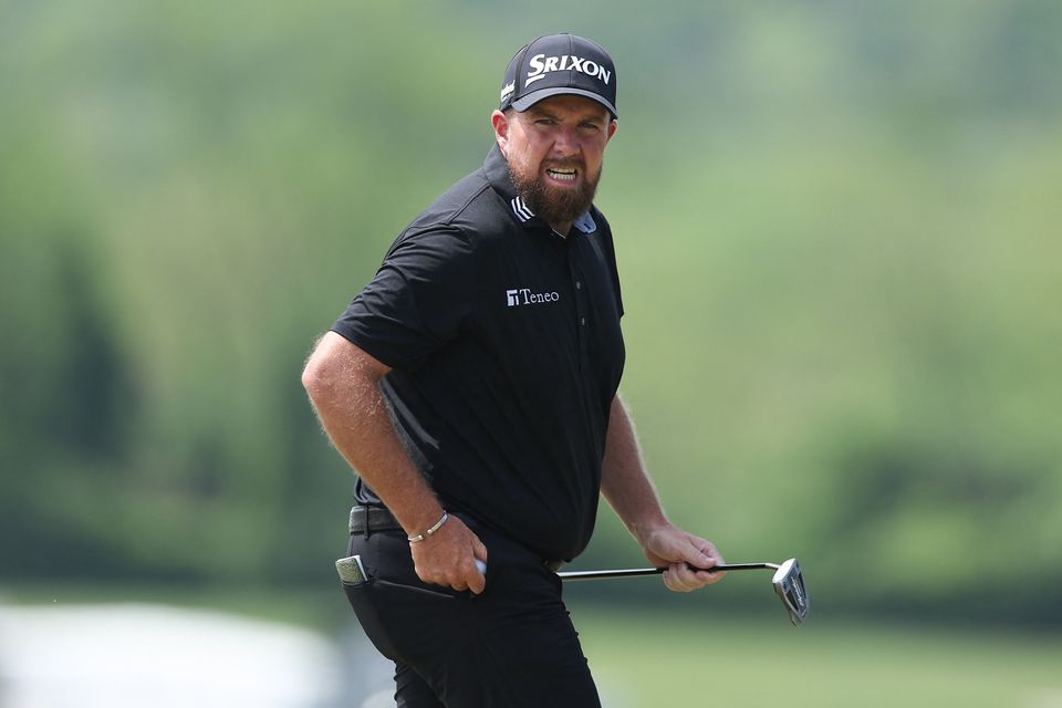 Shane Lowry is pictured in action during the final round of the Truist Championship in Philadelphia, Pennsylvania. Photo: Bill Streicher-Imagn Images